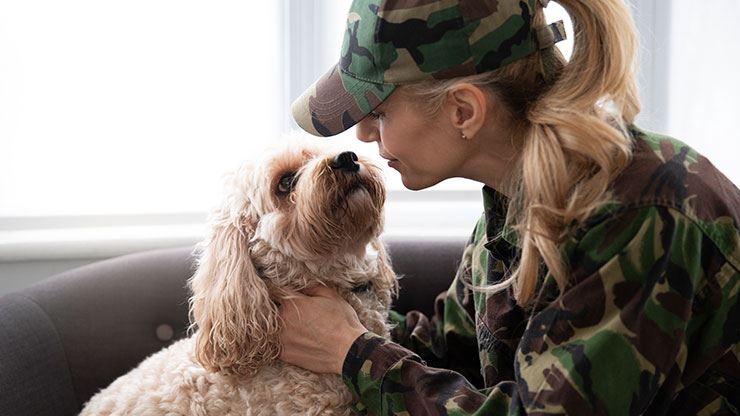 Bond Between Veterans And Their Service Dogs