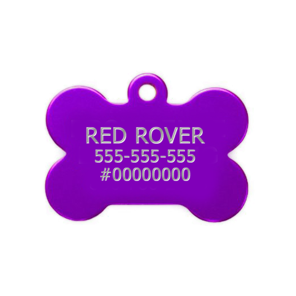 Dog Tag Purple