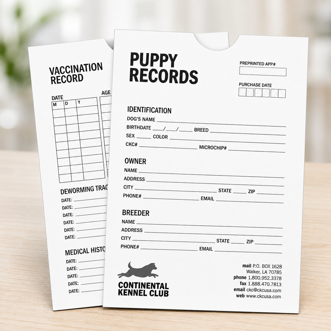 Puppy Record Folder
